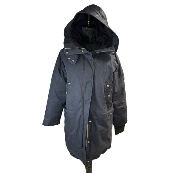 Rag & Bone Down Woman Black Oversized Jacket Parka Medium - Picture 16 of 16